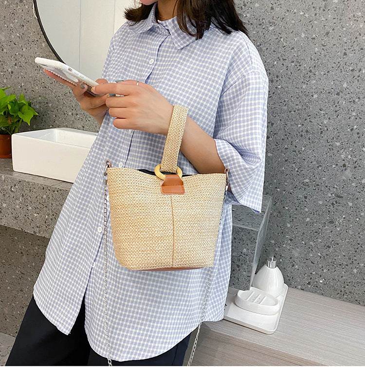Beach straw bag - Mubimart