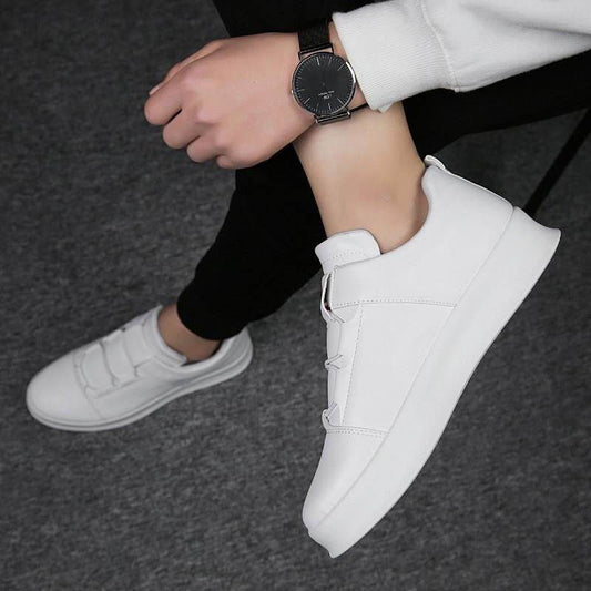 Spring New Brand Men Leather Loafers Slip On Casual Shoes Mens Moccasins - Mubimart
