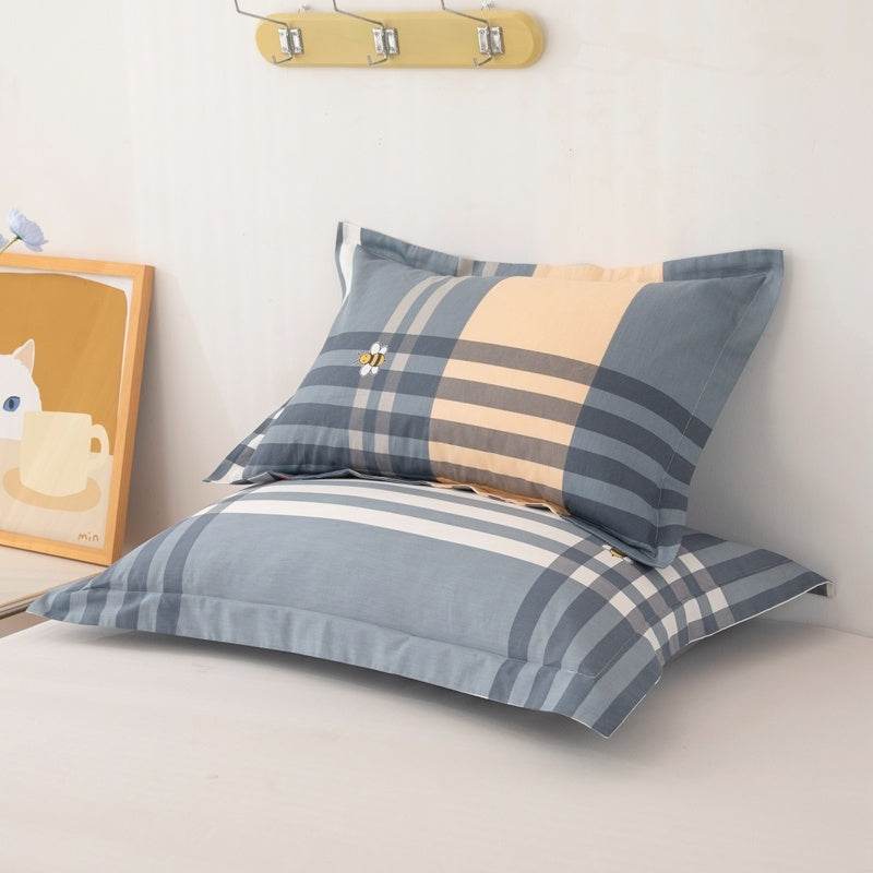 One Pair Of Pure Cotton Pillowcases For Single Person - Mubimart