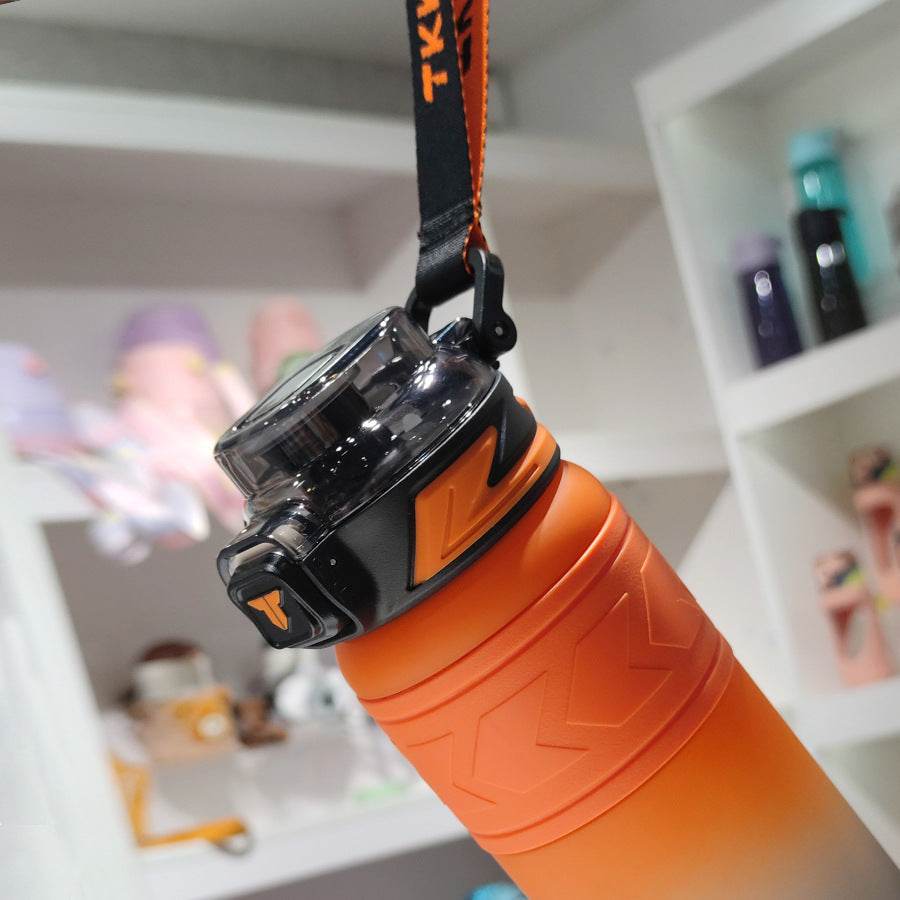 Large Capacity High Temperature Resistant Plastic Sports Bottle Good-looking Student Men's Gift - Mubimart