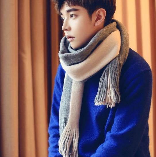 Men Scarves Can Match Colors Fashion - Mubimart