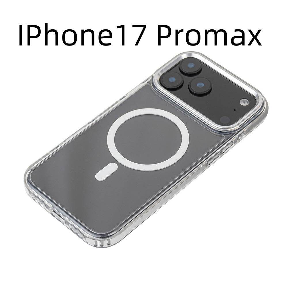 Magnetic Suction Applicable 17ProMax Transparent Phone Case - Mubimart