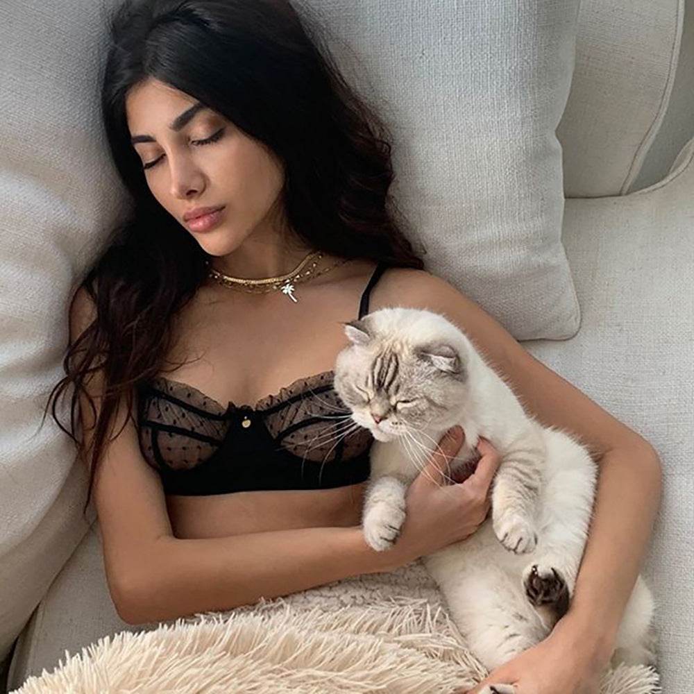 Mesh sexy lingerie set - Mubimart