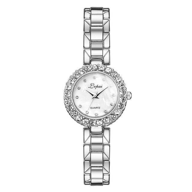 Watches-Set Bangle Clock Bracelet Wrist-Watch Quartz Women Fashion Ladies Brand Luxury - Mubimart