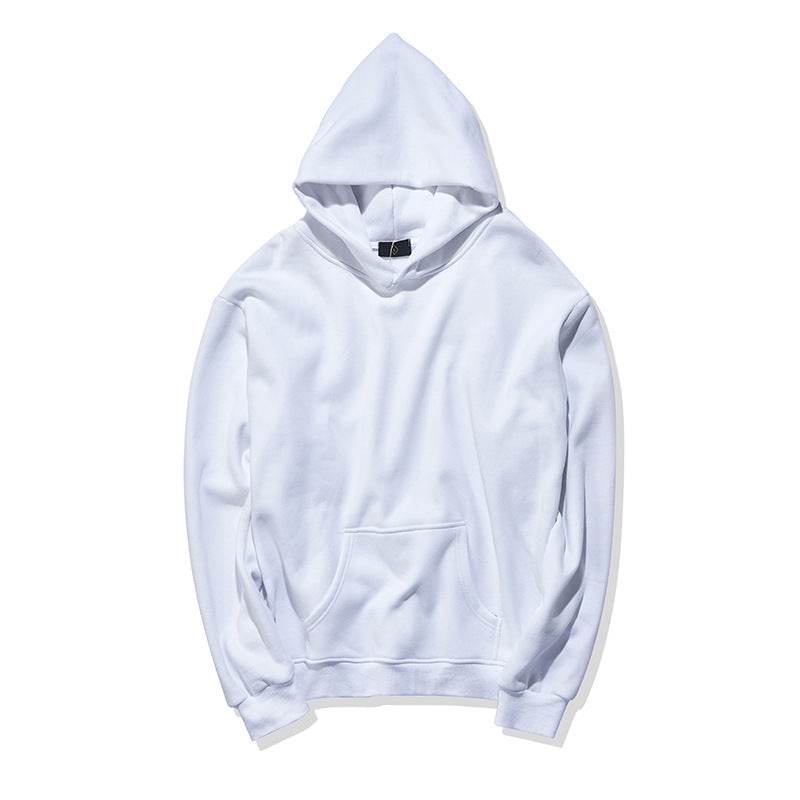 Male and men's sweater autumn new color plus velvet oversize off shoulder Mens Hoodie tide - Mubimart