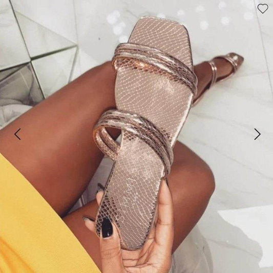 Beach flat sandals - Mubimart