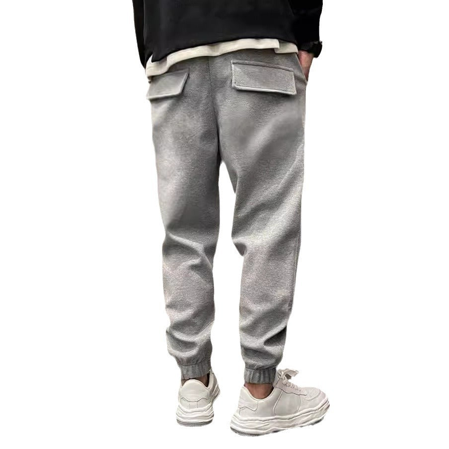 Thicken Ankle-tied Drawstring Leisure Sweatpants