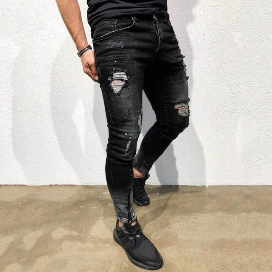 Men's ripped jeans - Mubimart
