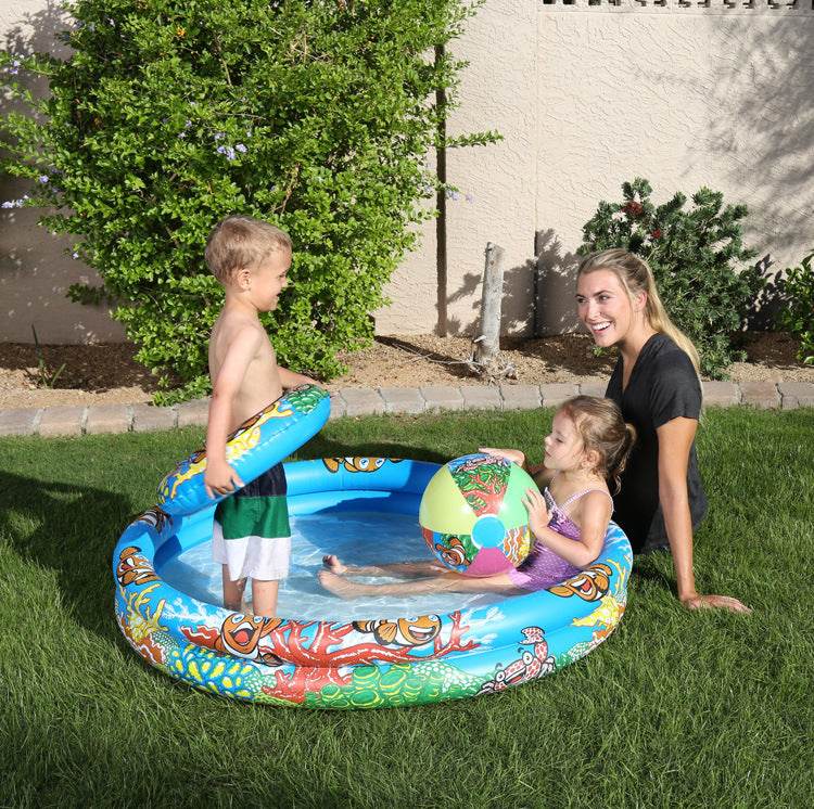 Inflatable family swimming pool - Mubimart