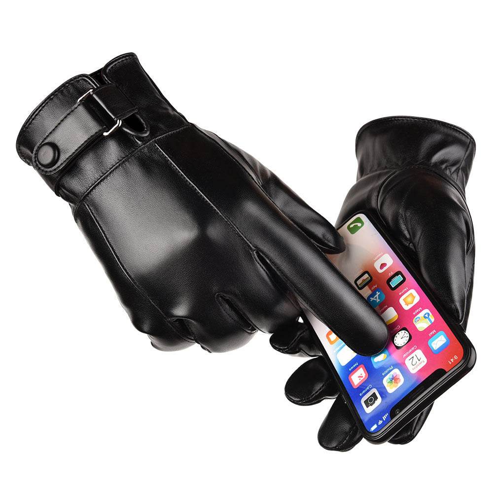 Korean wash leather gloves - Mubimart