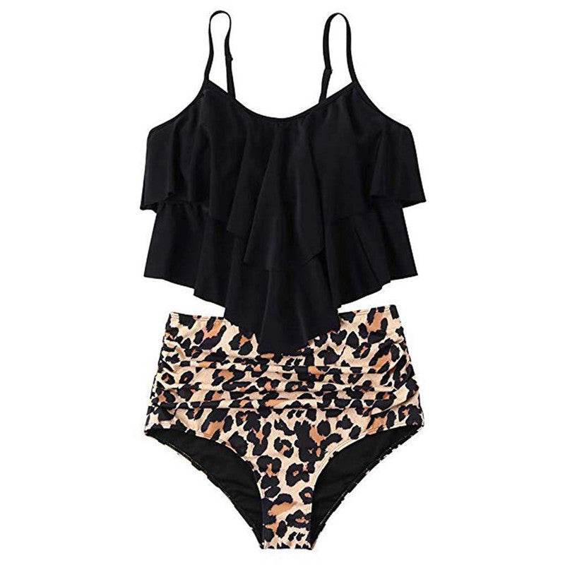 Ruffled bikini swimsuit - Mubimart