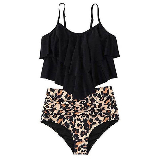 Ruffled bikini swimsuit - Mubimart