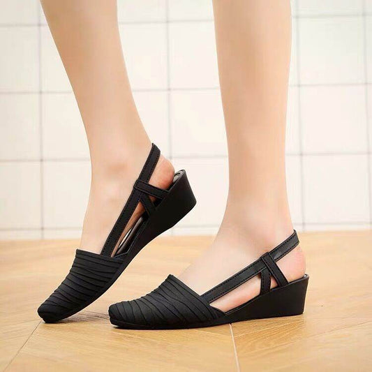 Women's wedge heel waterproof shoes - Mubimart
