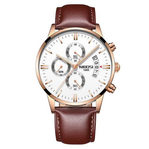 Men Watch Chronograph Sport Mens Watches Top Brand Luxury Waterproof Full Steel Quartz Gold Clock Men Relogio Masculino - Mubimart