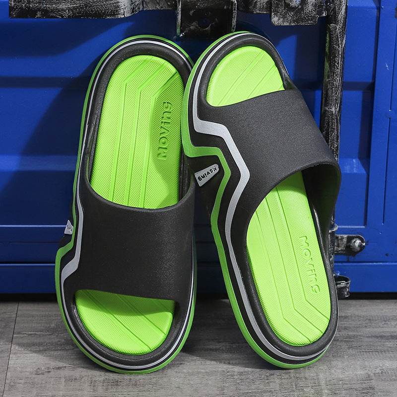 Outer Wear Home Non-slip Couple Bathroom Inside Bath Thick Bottom Sandal Mop - Mubimart