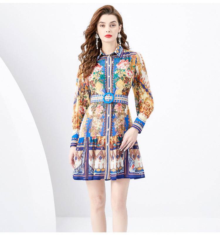 French Vintage Court Style Formal Dress - Mubimart