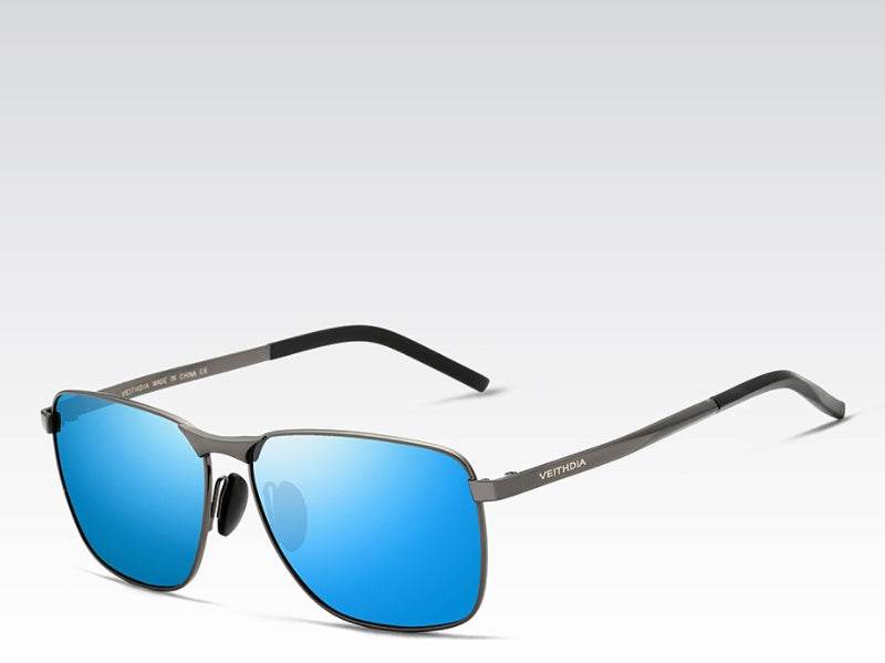 Men's Polarized Sunglasses Square Full Frame Sunglasses - Mubimart