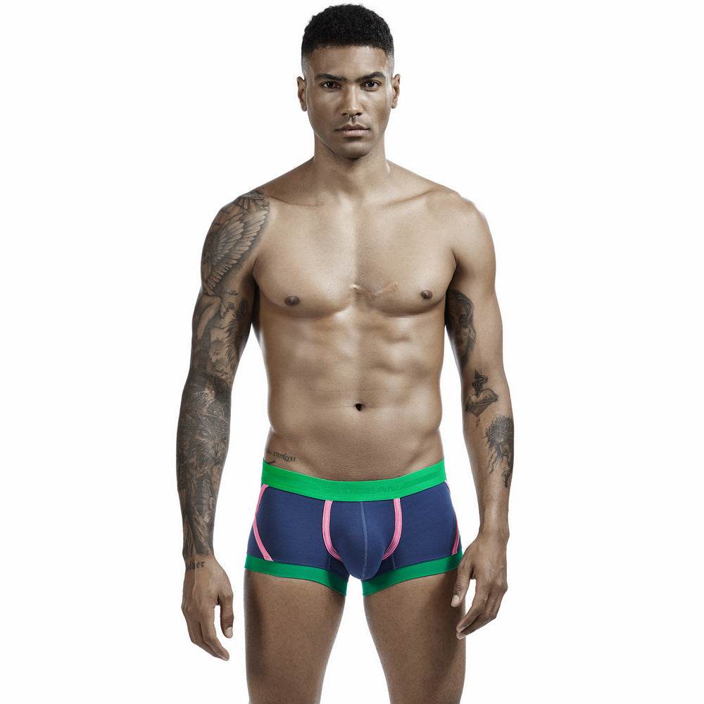 Men's Cotton Boxers Low Waist Panties - Mubimart