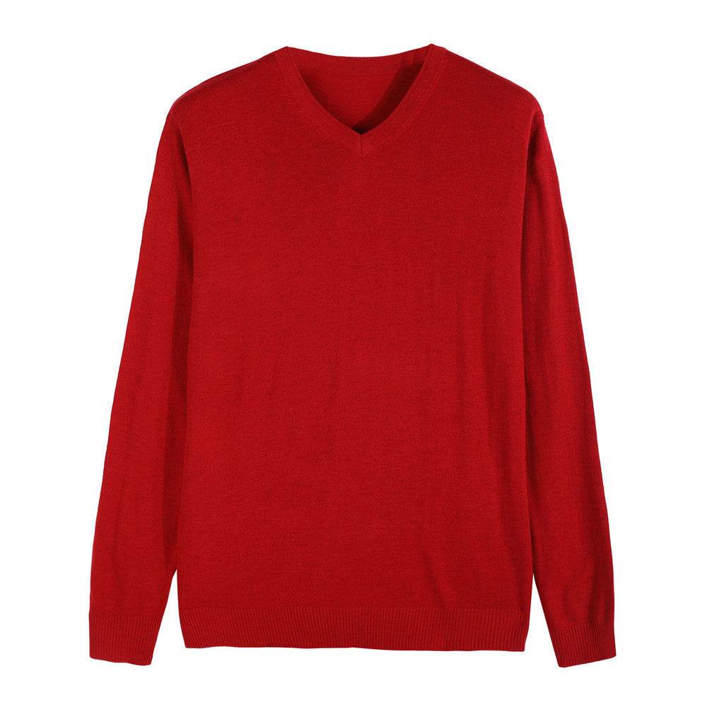 Cashmere sweater knit sweater men's casual sweater - Mubimart