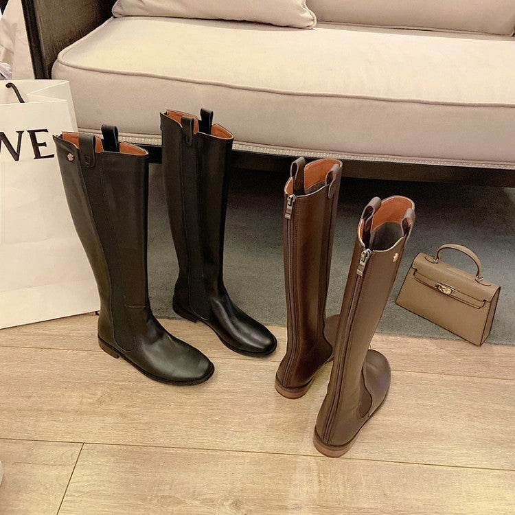 Straight tall women's boots - Mubimart
