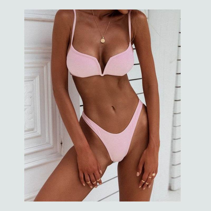 Thong bikini women swimsuit - Mubimart