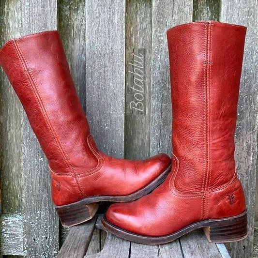 New Retro Women's Campus West Cowboy Boot - Mubimart