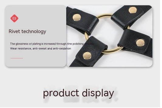 PU Leather Props Handcuffs Shapewear - Mubimart