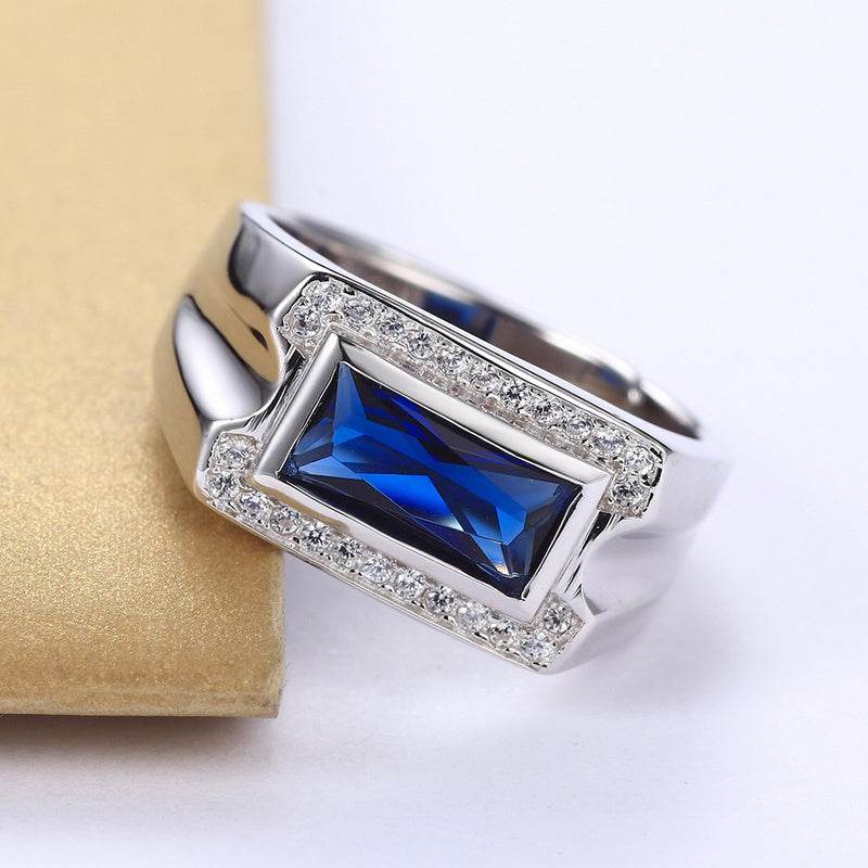 Adjustable Kyanite Ring for Men - Mubimart