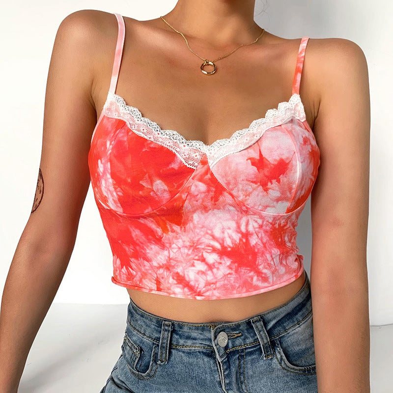 Tie-dye camisole - Mubimart -  