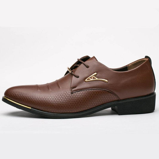 luxury Brand Classic Man Pointed Toe Dress Shoes Mens Patent Leather Black Wedding Shoes Oxford Formal Shoes Big Size fashion - Mubimart