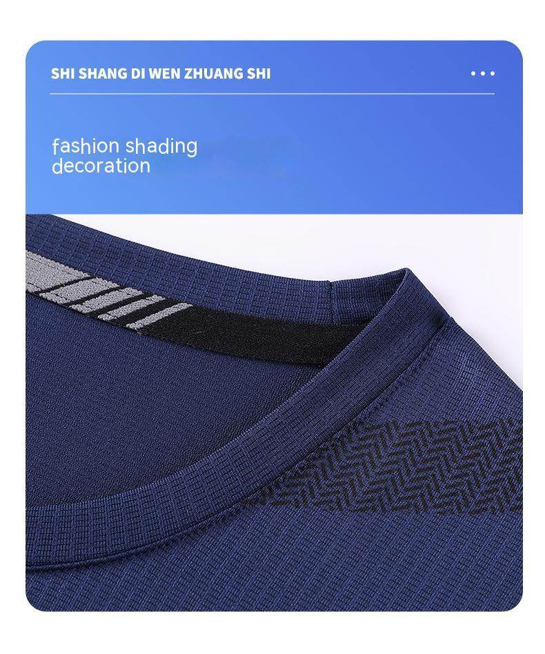 Quick-drying T-shirt Workout Clothes Summer Running Quick-drying T-shirt - Mubimart