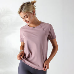 Quick-drying Mesh Stitching Workout Clothes Top For Women - Mubimart -  