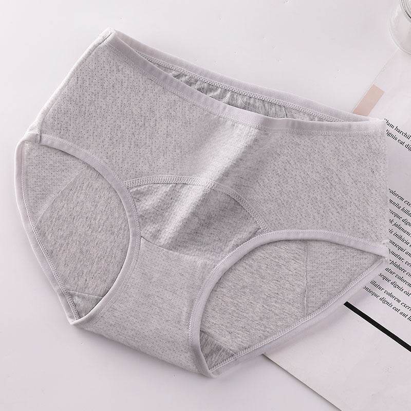 Menstrual Period Leak-Proof Big Aunt Pants Sanitary Cotton Antibacterial Breathable - Mubimart
