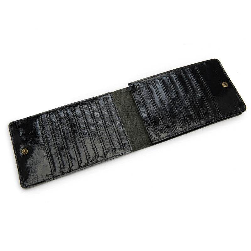 Men's Long Mobile Phone Bag Money Bag Head Layer Cowhide Crazy Ma Card Bag Wallet Card Clip Big Card Clip Thin - Mubimart