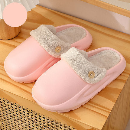 Detachable Washable Slippers Winter Warm House Shoes Bedroom Slippers Women - Mubimart -  