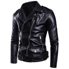 Multi-zip leather jacket jacket