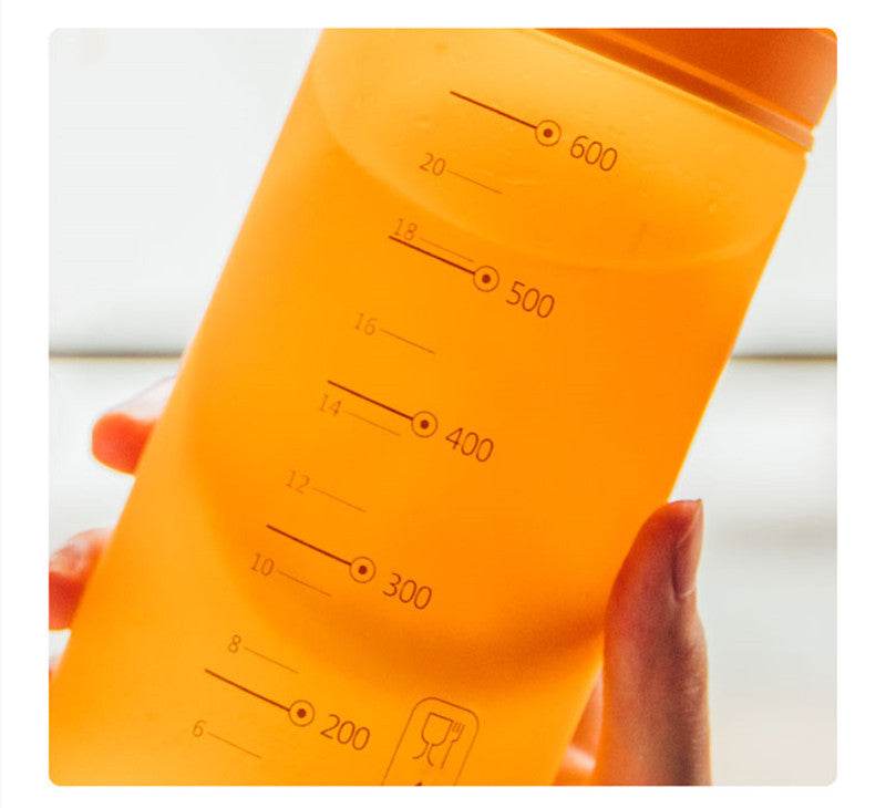 Simple And Quick Frosted Large Capacity Creative Sports Plastic Water Cup - Mubimart