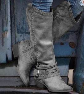 Martin boots, women's medium boots, Knights' boots - Mubimart