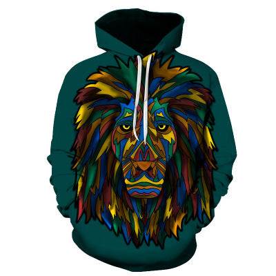 Wolf Printed Hoodies Men 3D Sweatshirt - Mubimart