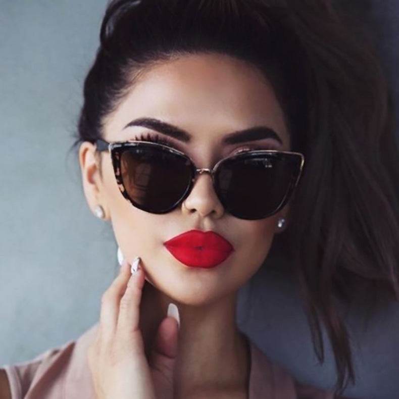 Ladies retro cat eye sunglasses - Mubimart