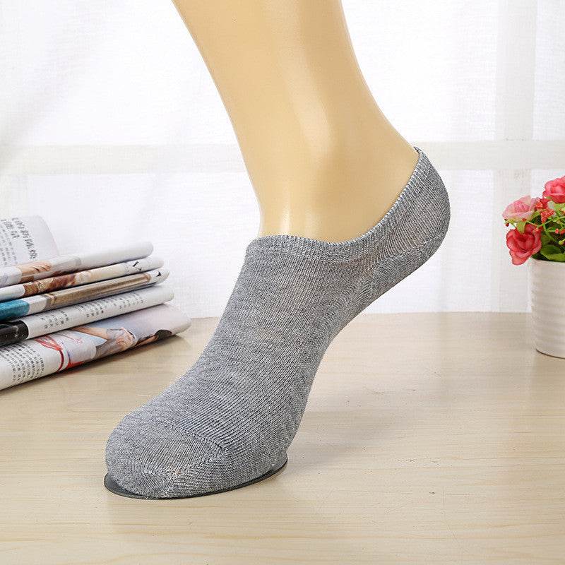 Low-back boat socks Thin section shallow mouth invisible socks spring and summer sports men's cotton socks - Mubimart