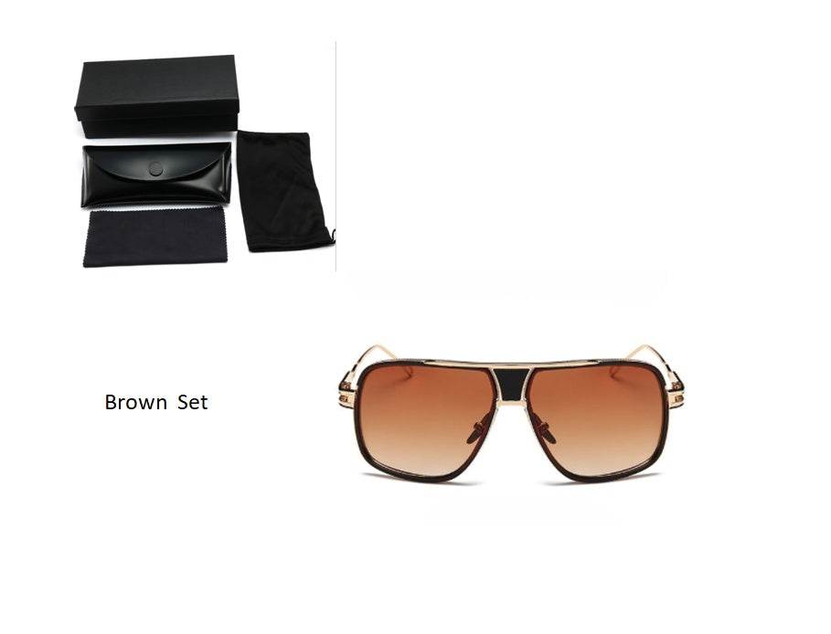 Sunglasses Men Brand Designer Sun Glasses Driving Oculos De Sol Masculino Grandmaster Square Sunglass - Mubimart