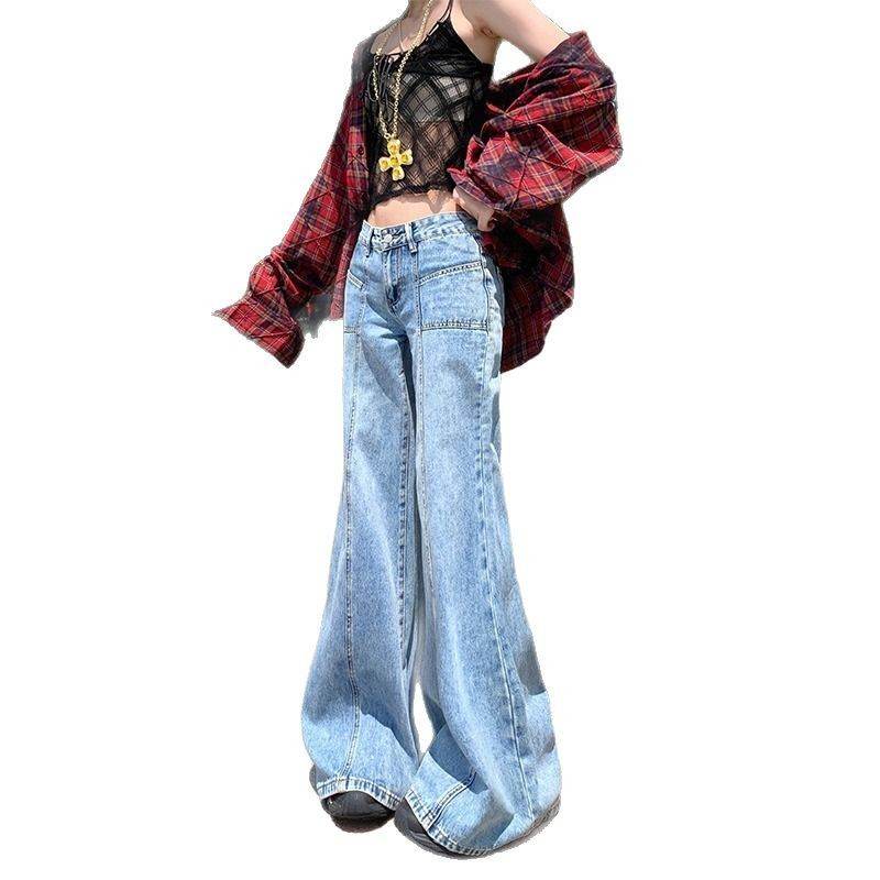 American Design High Waist Bootcut Jeans - Mubimart