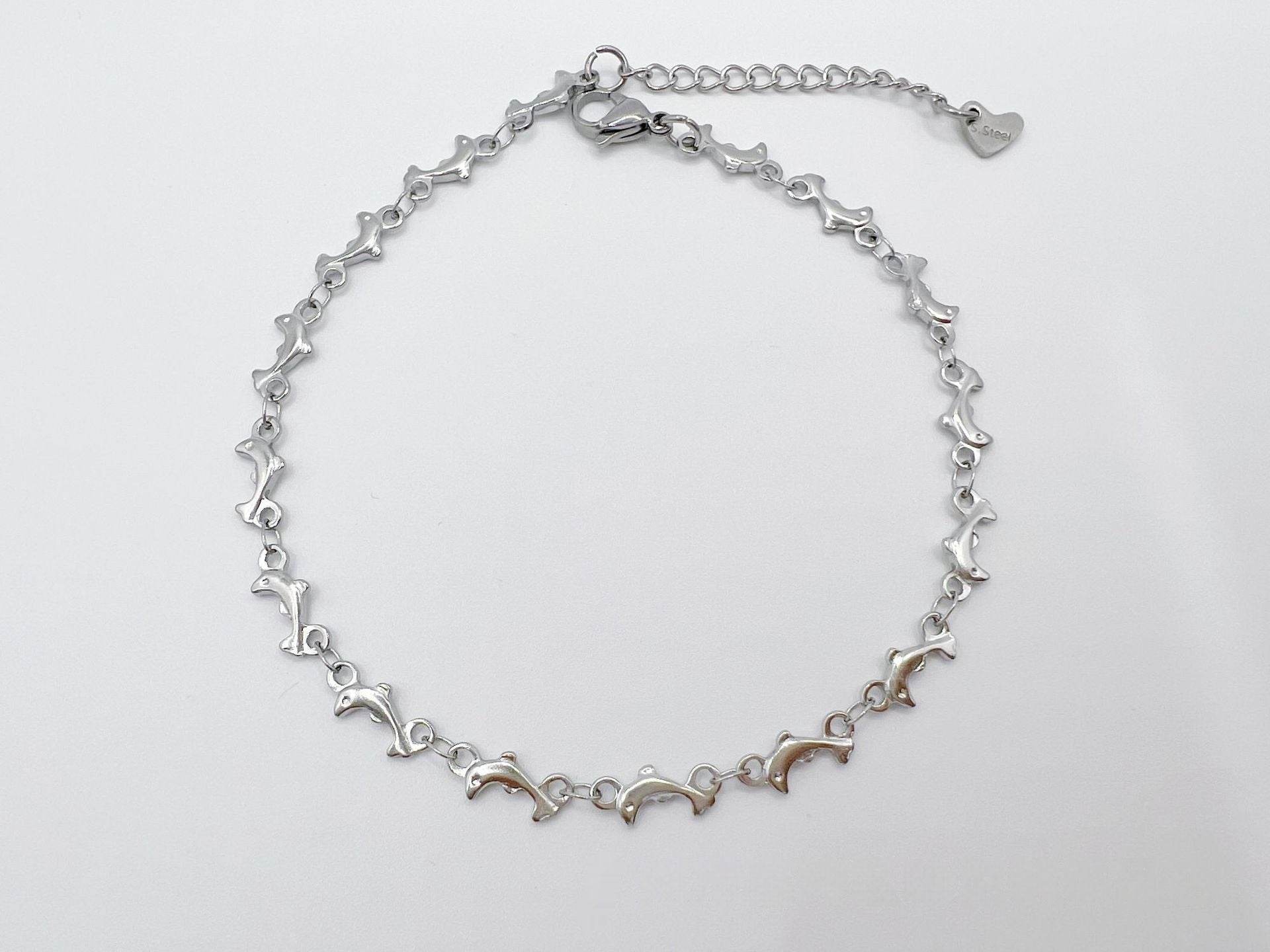 European And American Style Fashion Special-interest Stainless Steel Anklets Love Anklet Multi-style Ins - Mubimart