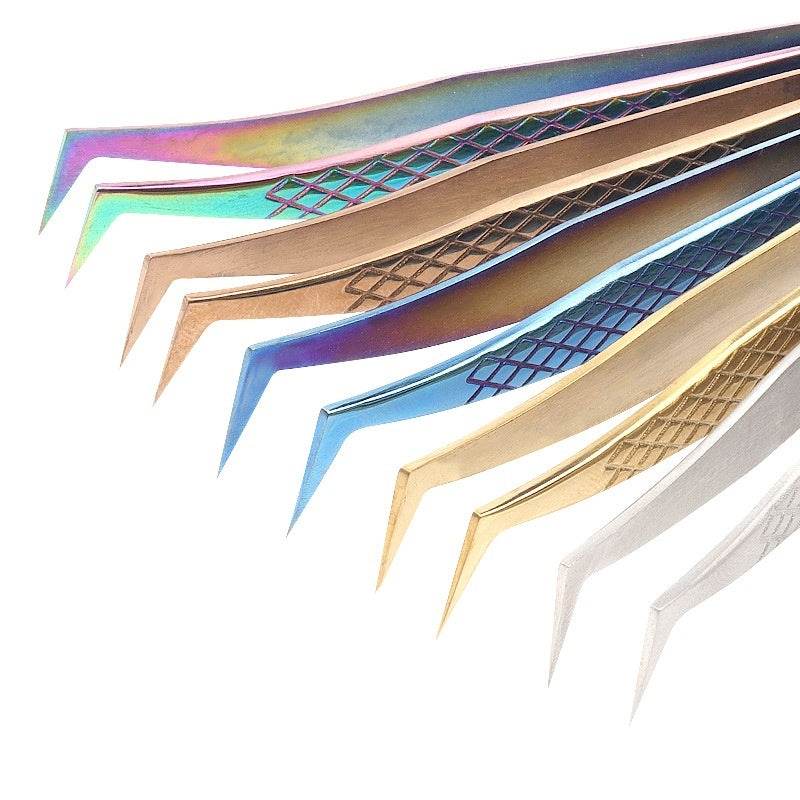 Grafting Eyelash Special Tweezers High Precision Fish Pattern Olecranon Tweezers Stainless Steel Eyelash Tweezers - Mubimart