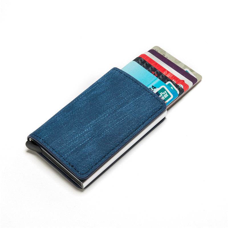 Anti-theft Credit Card Holder Anti-magnetic Wallet Card Holder Cowboy Metal Card Holder - Mubimart