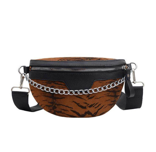 Lady Leopard Print Fanny Pack Europe And America - Mubimart