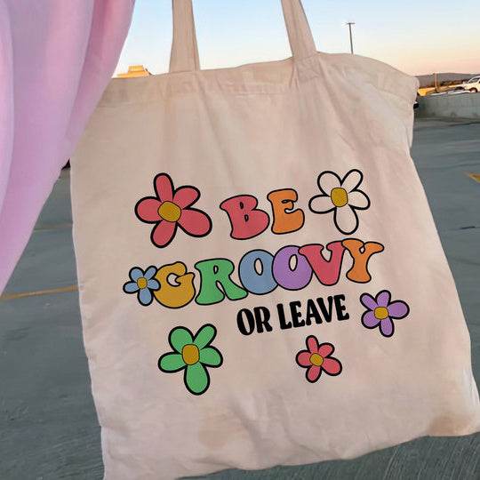 Floral Women Canvas Tote Bag Girl Reu - Mubimart