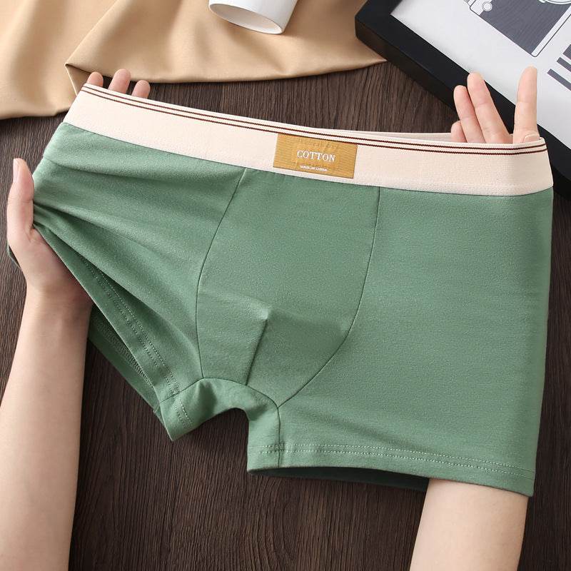 Men's Cotton Antibacterial Boxers Breathable Underwear - Mubimart
