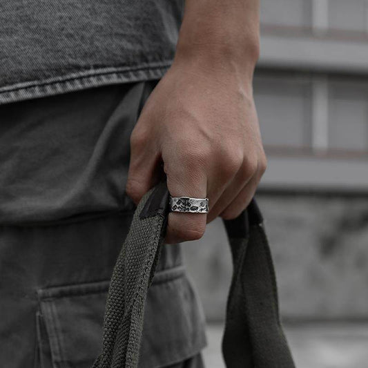 Skull Rhodium Plated Ring For Men - Mubimart